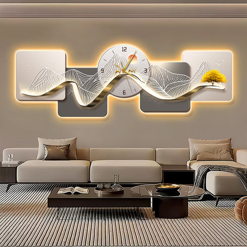 Out Of The Box Crystal Wall clock with LED